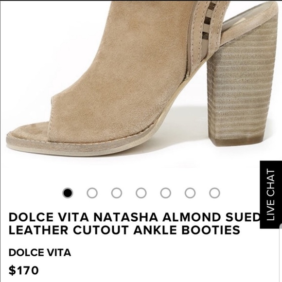New Dolce Vita Natasha Suede Ankle Booties $169 - Picture 6 of 7